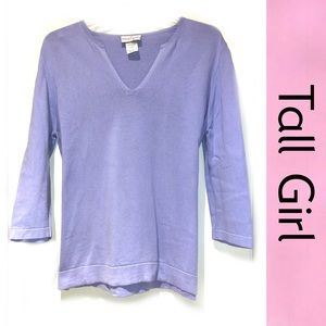 TALL GIRL Long Sleeve  Knit Top Lrg